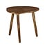 Mica Decorations Pomante Beistelltisch aus Mangoholz - Dunkelbraun - L50 × B36 × H46 cm