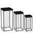 Mica Decorations Beth Beistelltische aus Eisen - Schwarz - 3er-Set