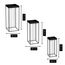 Mica Decorations Beth Iron Side Tables - Black - Set of 3