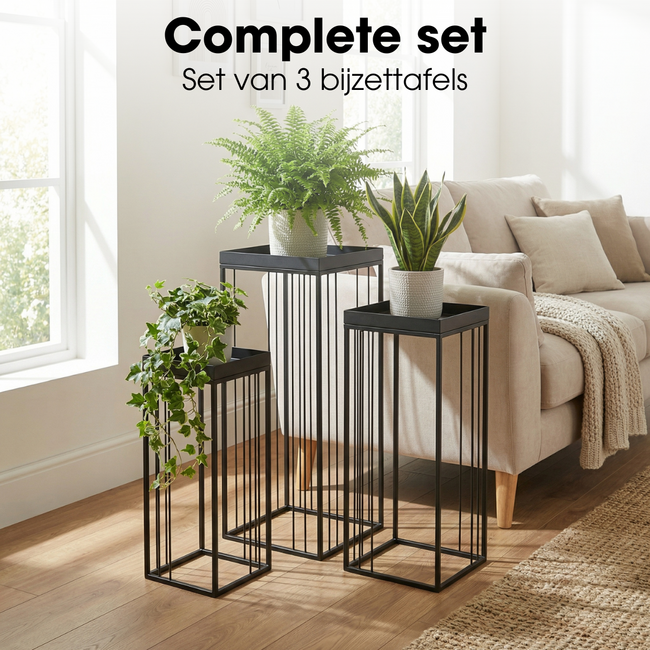 Bijzettafel Beth Zwart