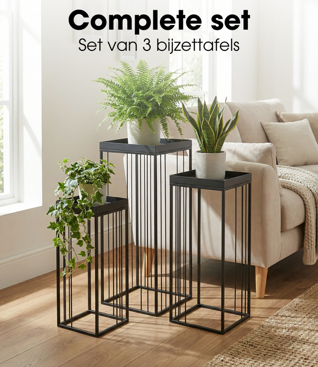 Bijzettafel Beth Zwart