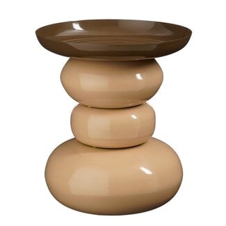Mica Decorations Zita Side Table - Cream - H42 × Ø37 cm