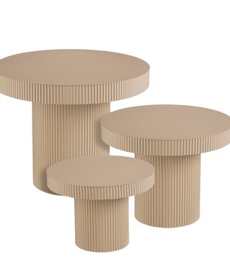 Bijzettafel Lux Lichtbruin