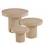 Mica Decorations Lux Beistelltische aus Eisen - Hellbraun - 3er-Set