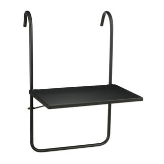 Mica Decorations Seatle Metal Outdoor Side Table - Black - H57.5 × Ø38 cm