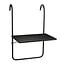 Mica Decorations Seatle Metal Outdoor Side Table - Black - H57.5 × Ø38 cm