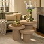 Mica Decorations Lux Iron Side Tables - Light Brown - Set of 3