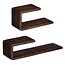 Wandplank  Donkerbruin