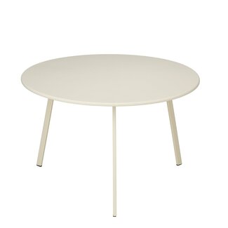 Mica Decorations Seatle Beistelltisch aus Eisen - Creme - H38 × Ø60,5 cm