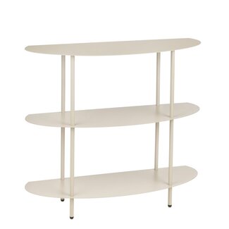 Mica Decorations Iron Shelving Unit - Off-White - L90 × W28 × H81 cm