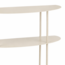 Mica Decorations Iron Shelving Unit - Off-White - L90 × W28 × H81 cm