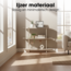 Mica Decorations Regal aus Eisen - Gebrochenes Weiß - L90 × B28 × H81 cm
