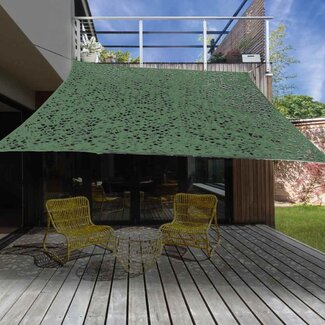 Schaduwdoek Camouflagedoek - Groen - 2x3 m
