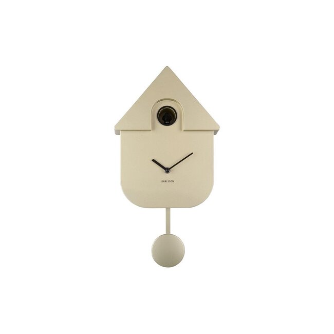 Wandklok Modern Koekoek Metallic