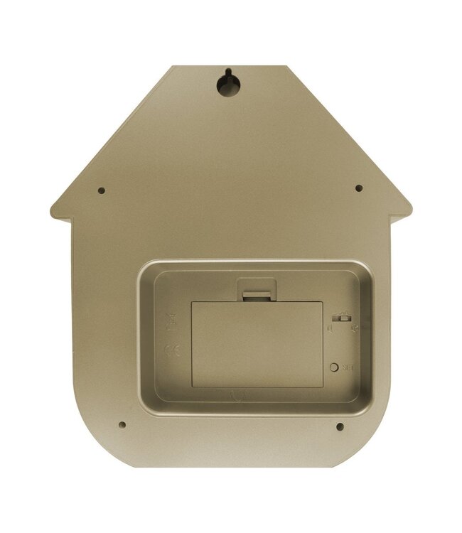 Wandklok Modern Koekoek Metallic