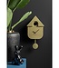 Wandklok Modern Koekoek Metallic