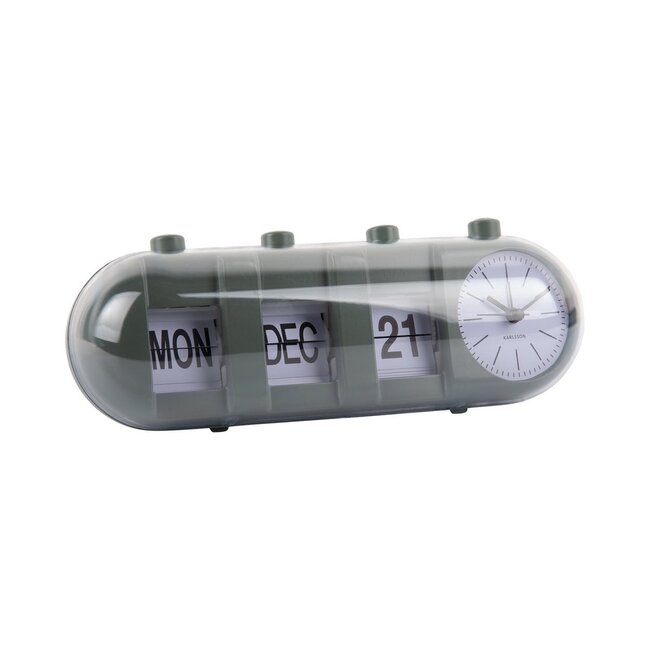 Wekker Retro Tube Kalender Flip