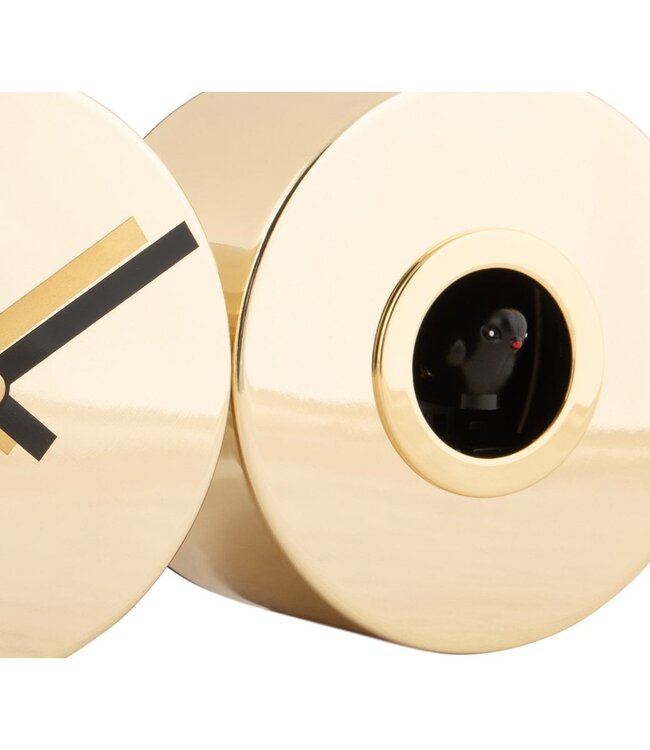 Wandklok Duo Koekoek Verguld