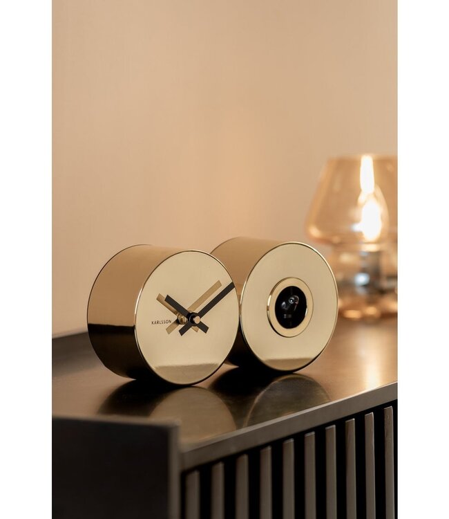 Wandklok Duo Koekoek Verguld