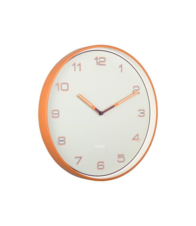 Wandklok bekleed cijfers