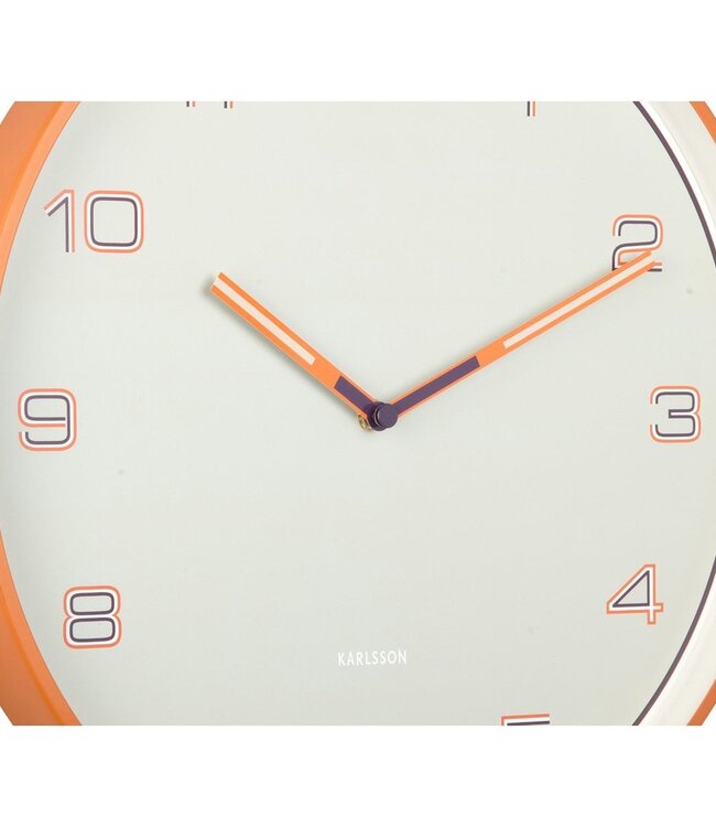 Wandklok bekleed cijfers