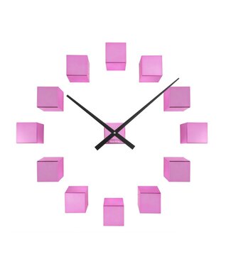 Karlsson Wandklok DIY Kubiek Metallic