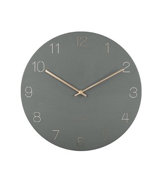 Karlsson Wandklok charme gegraveerde cijfers