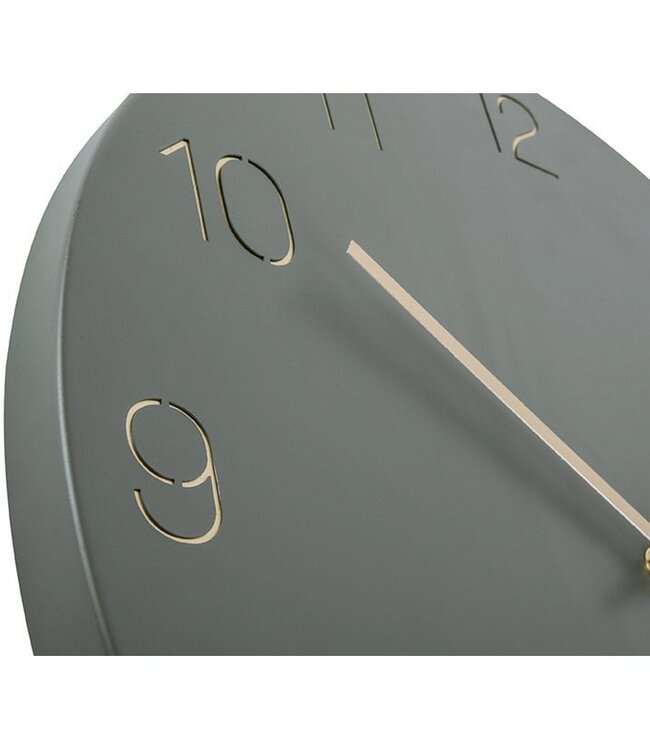 Wandklok charme gegraveerde cijfers