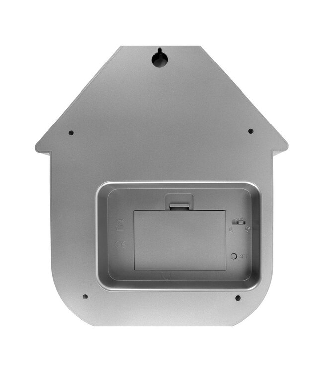 Wandklok Modern Koekoek Metallic