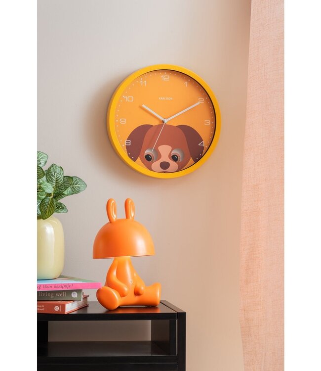 Wandklok Kiekeboe Hond
