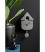 Wandklok Modern Koekoek Metallic