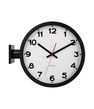 Karlsson Wandklok Nieuw Klassiek Dubbelzijdig