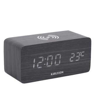 Karlsson Wekkerblok w. Telefoonoplader-LED