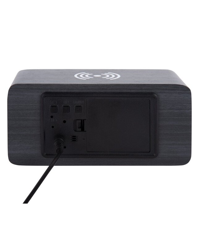 Wekkerblok w. Telefoonoplader-LED