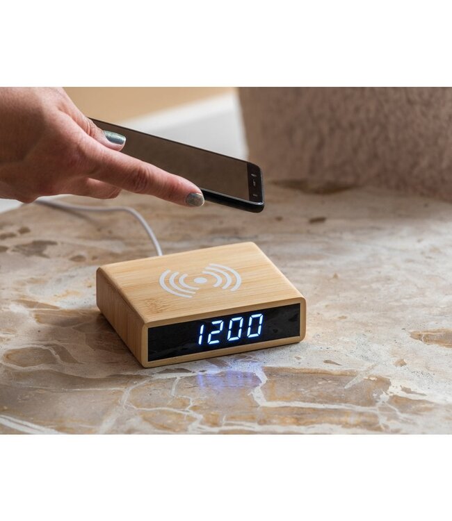 Wekker Vet w. Telefoonoplader-LED