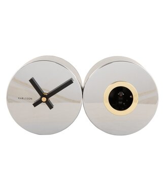 Karlsson Wandklok Duo Koekoek Verguld