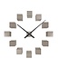 Wandklok DIY Kubiek Metallic