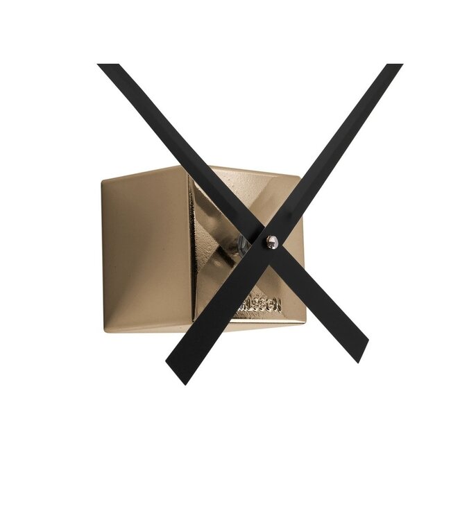 Wandklok DIY Kubiek Metallic