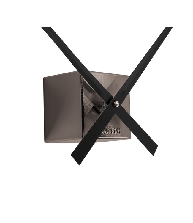 Wandklok DIY Kubiek Metallic