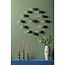 Wandklok DIY Kubiek Metallic