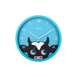 Karlsson Wandklok Kiekeboe Koe