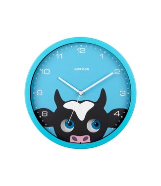 Karlsson Wandklok Kiekeboe Koe