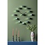 Wandklok DIY Kubiek Metallic
