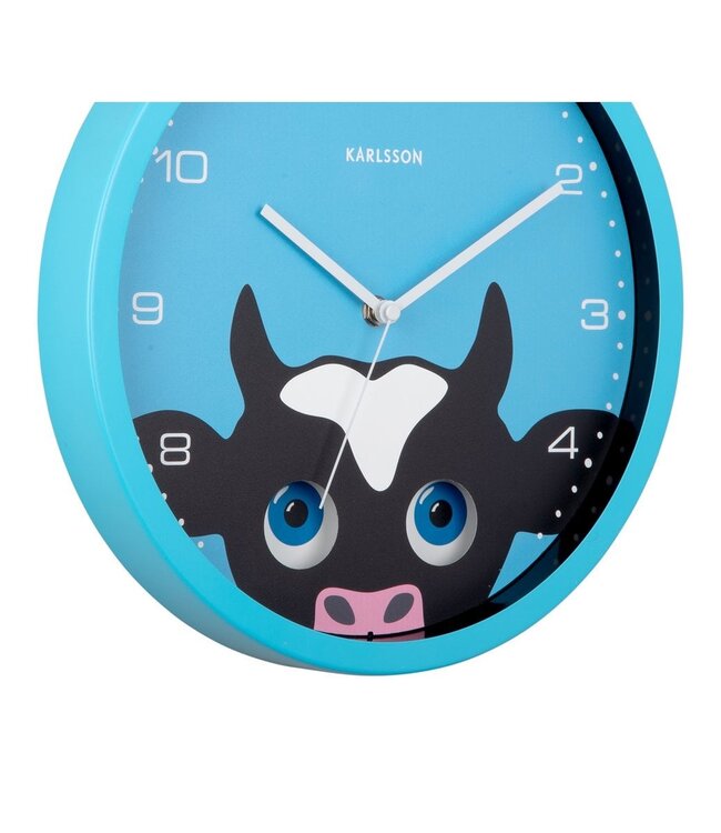 Wandklok Kiekeboe Koe