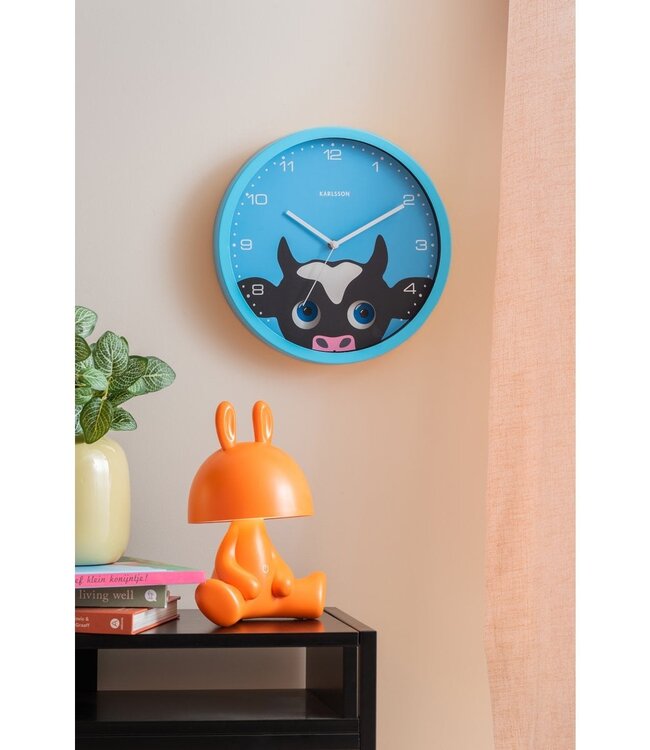 Wandklok Kiekeboe Koe