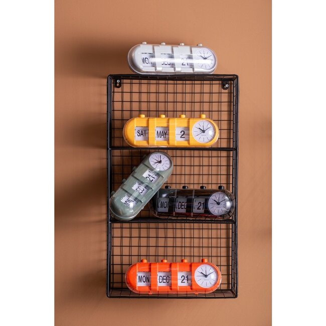 Wekker Retro Tube Kalender Flip