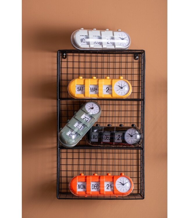 Wekker Retro Tube Kalender Flip