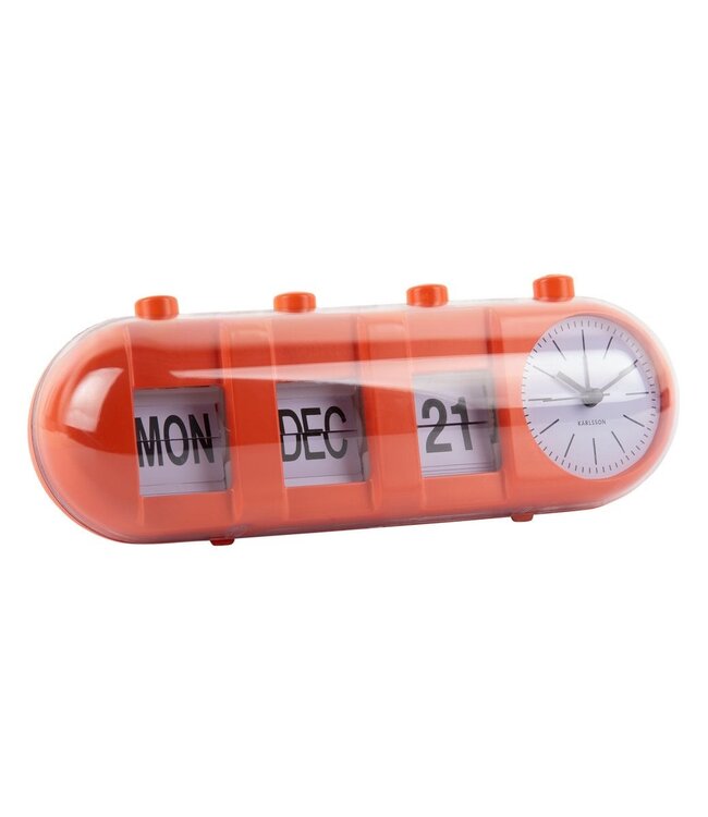 Wekker Retro Tube Kalender Flip