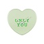 Wandklok Hart Snoep