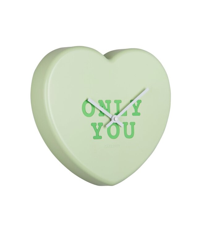 Wandklok Hart Snoep
